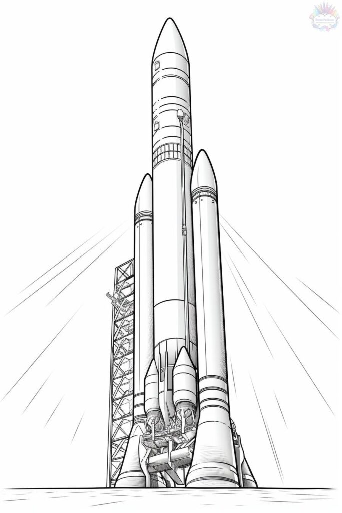 Rocket Coloring Pages