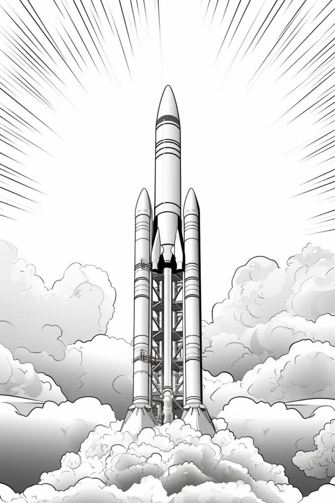 Rocket Coloring Pages