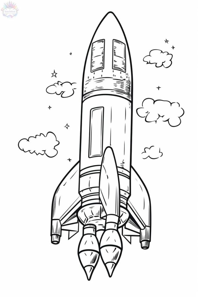 Rocket Coloring Pages