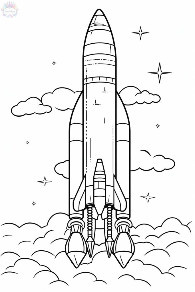 Rocket Coloring Pages