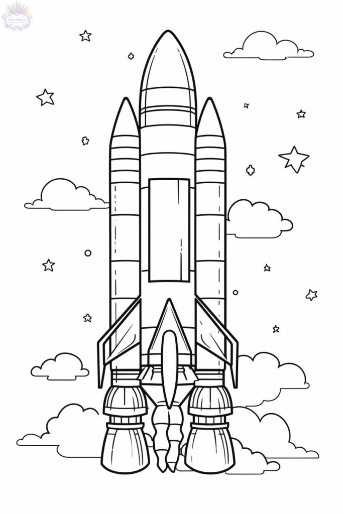 Rocket Coloring Pages