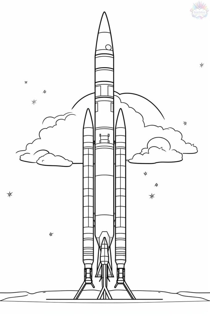 Rocket Coloring Pages