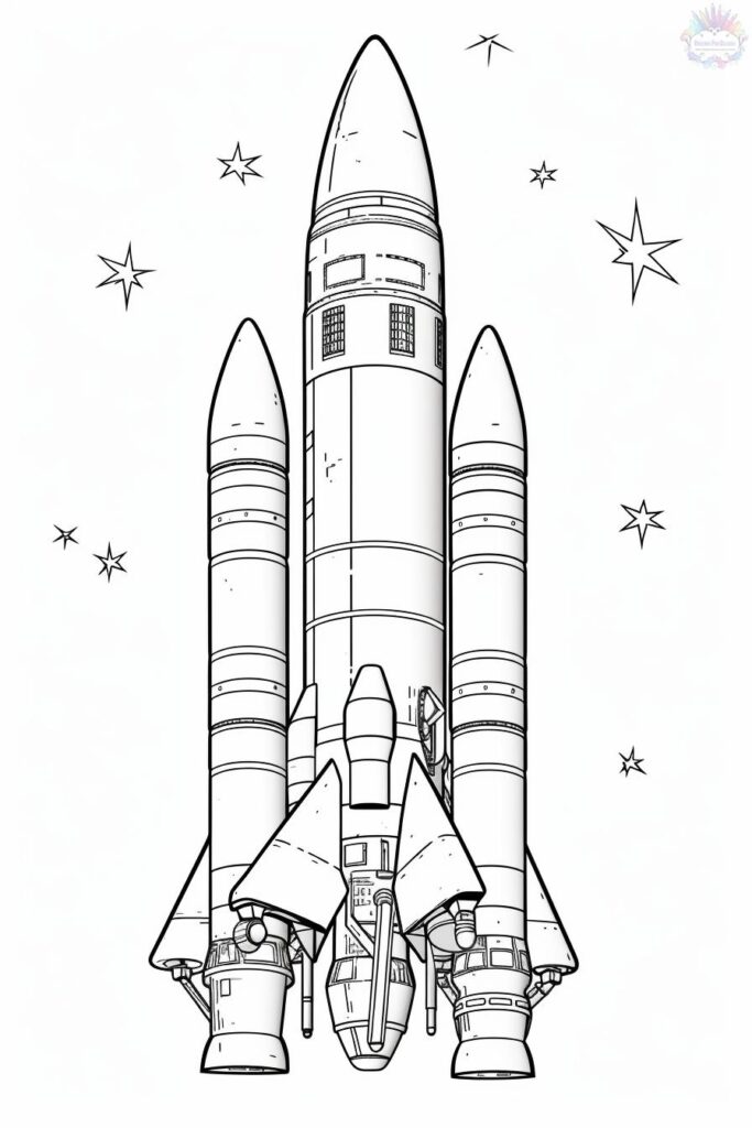 Rocket Coloring Pages