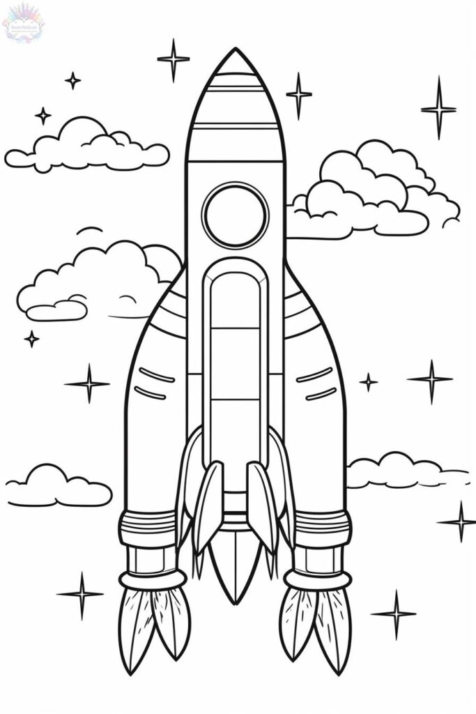 Rocket Coloring Pages