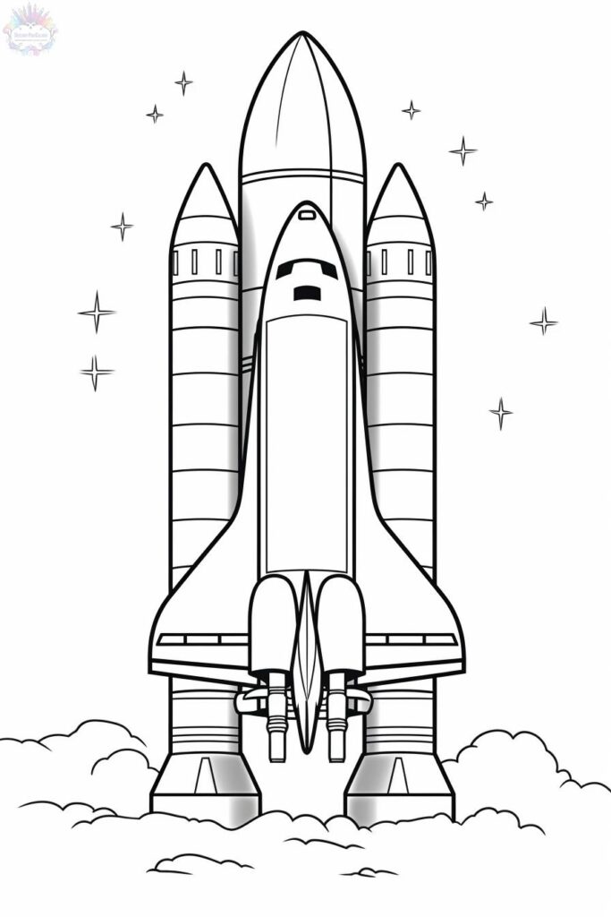 Rocket Coloring Pages