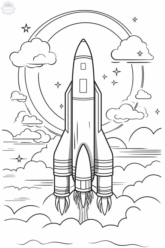 Rocket Coloring Pages