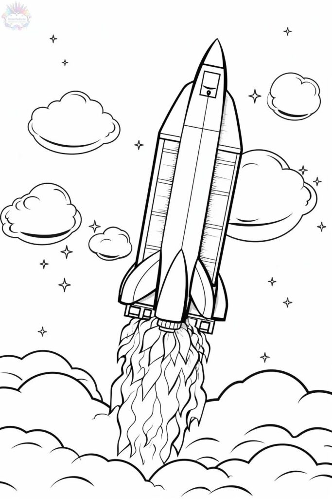 Rocket Coloring Pages
