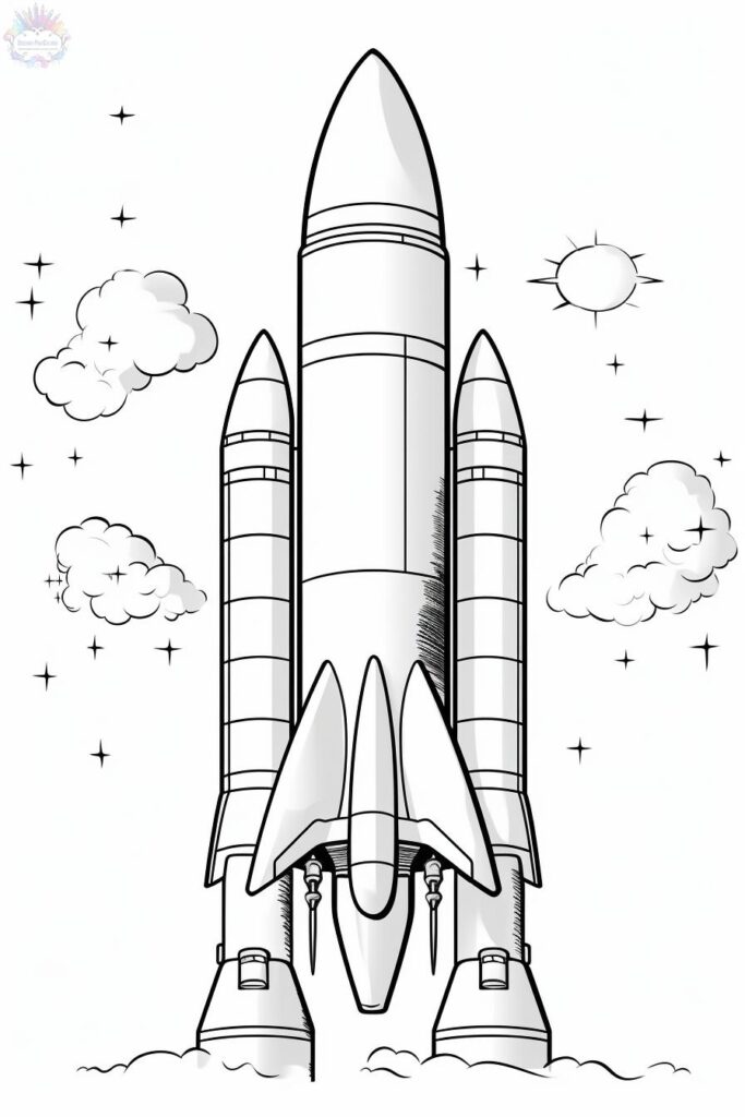 Rocket Coloring Pages