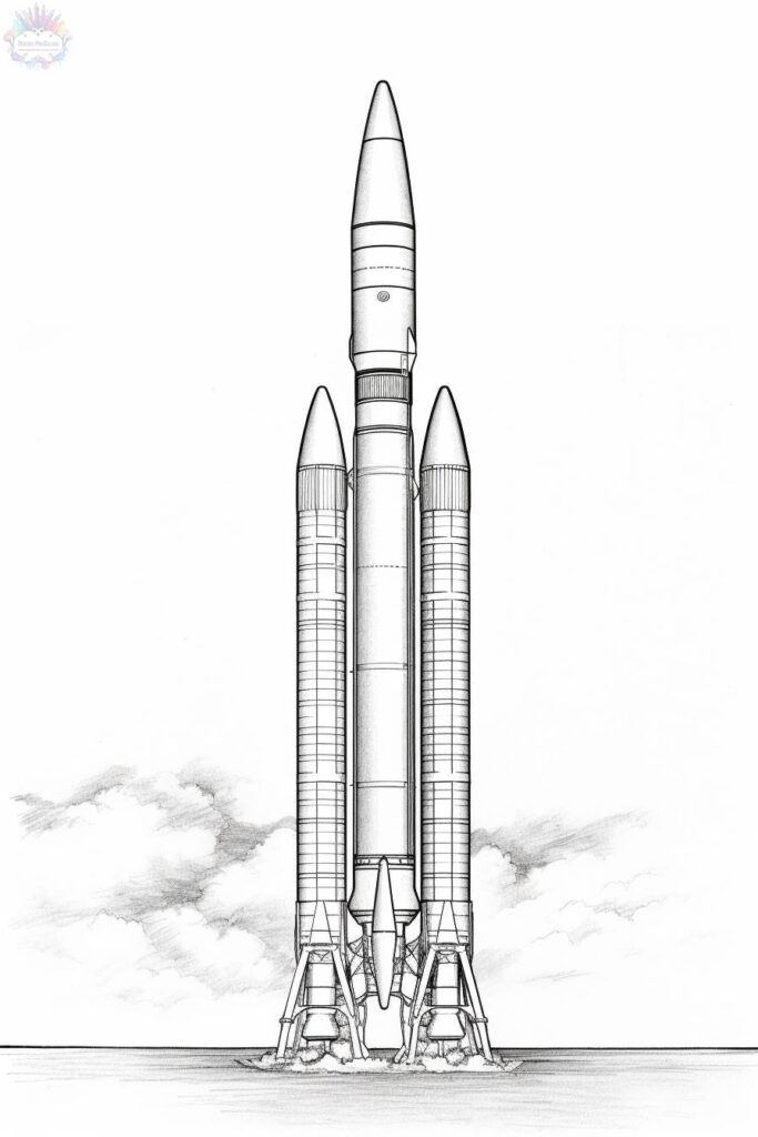 Rocket Coloring Pages