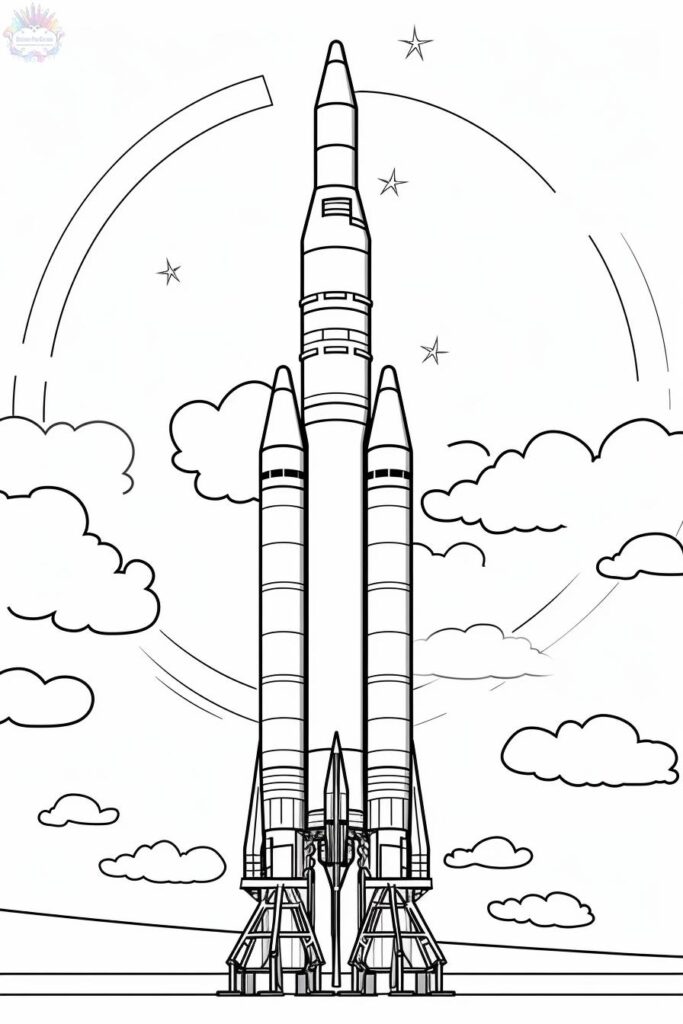 Rocket Coloring Pages