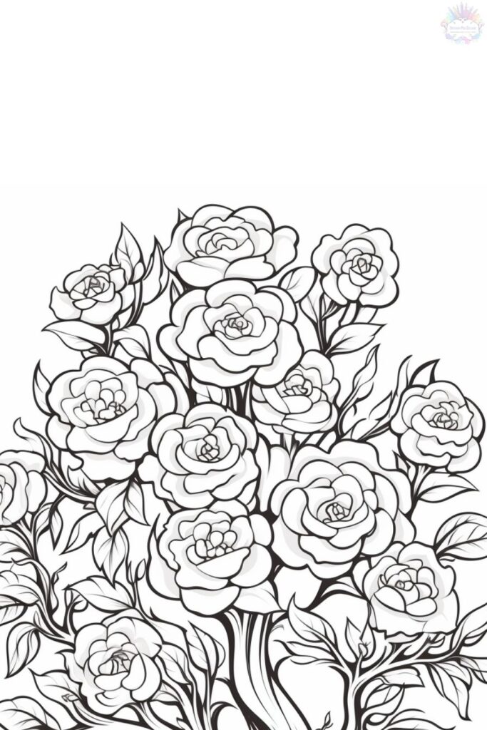 Rose Coloring Pages