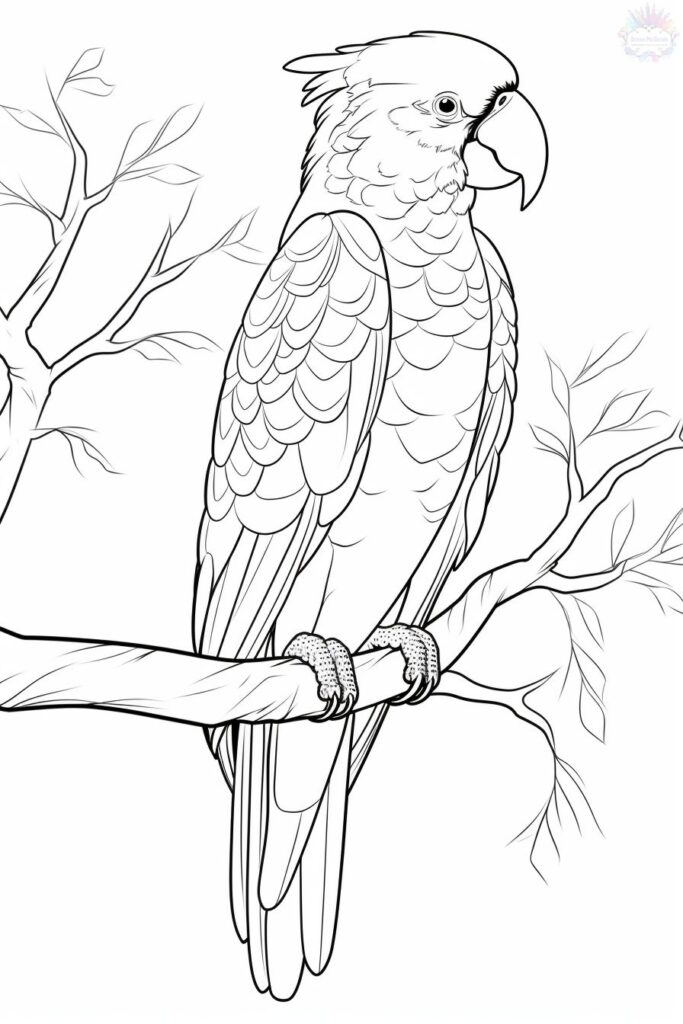 Arara Para Colorir