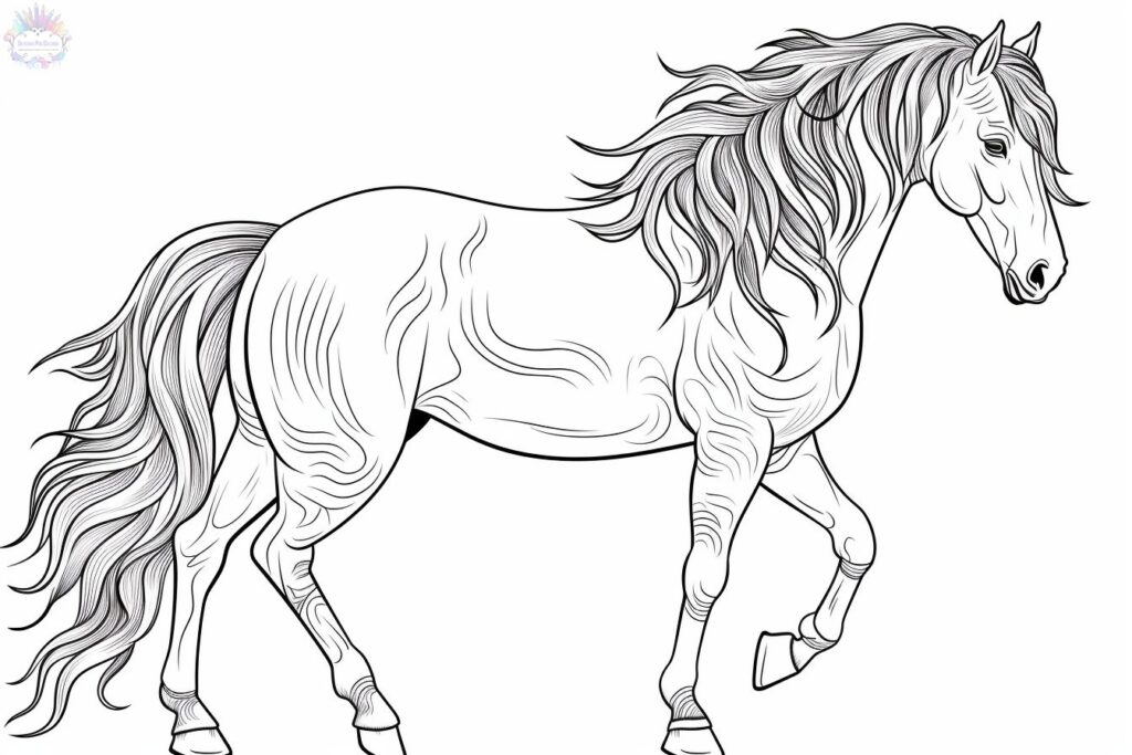 Coloriage Cheval