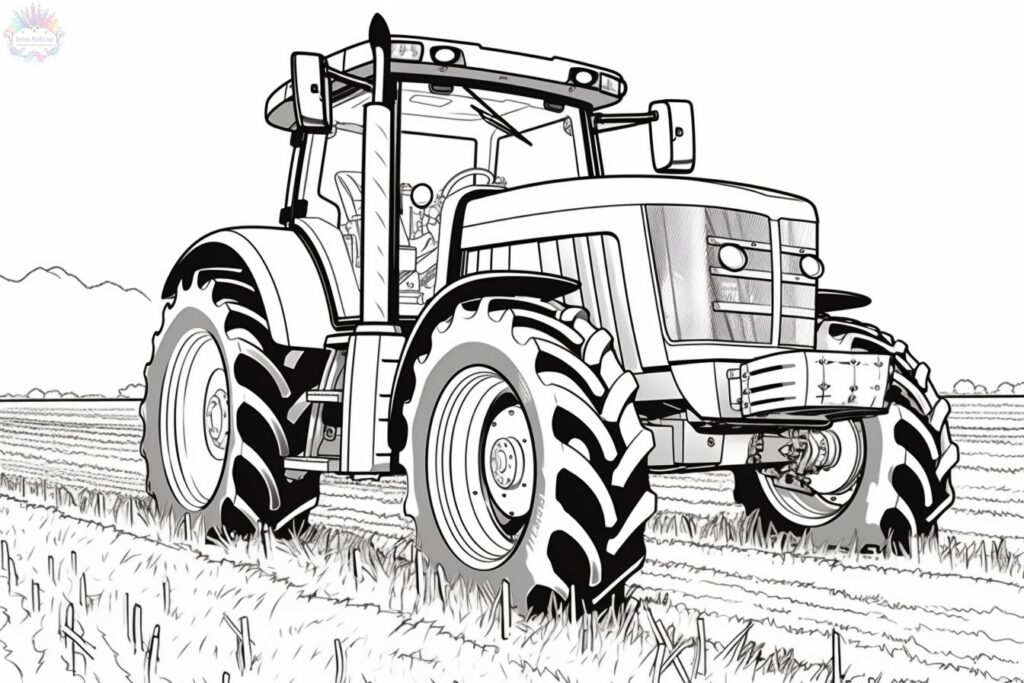 Tractor Para Colorear