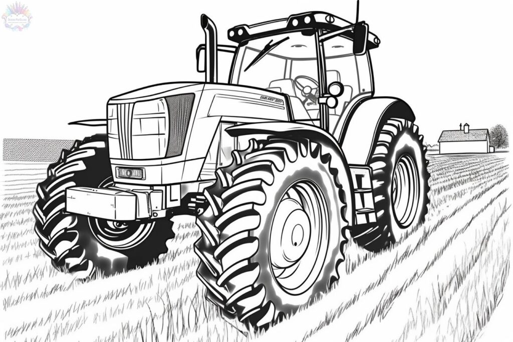 Tractor Para Colorear