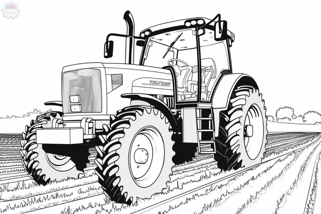 Tractor Para Colorear