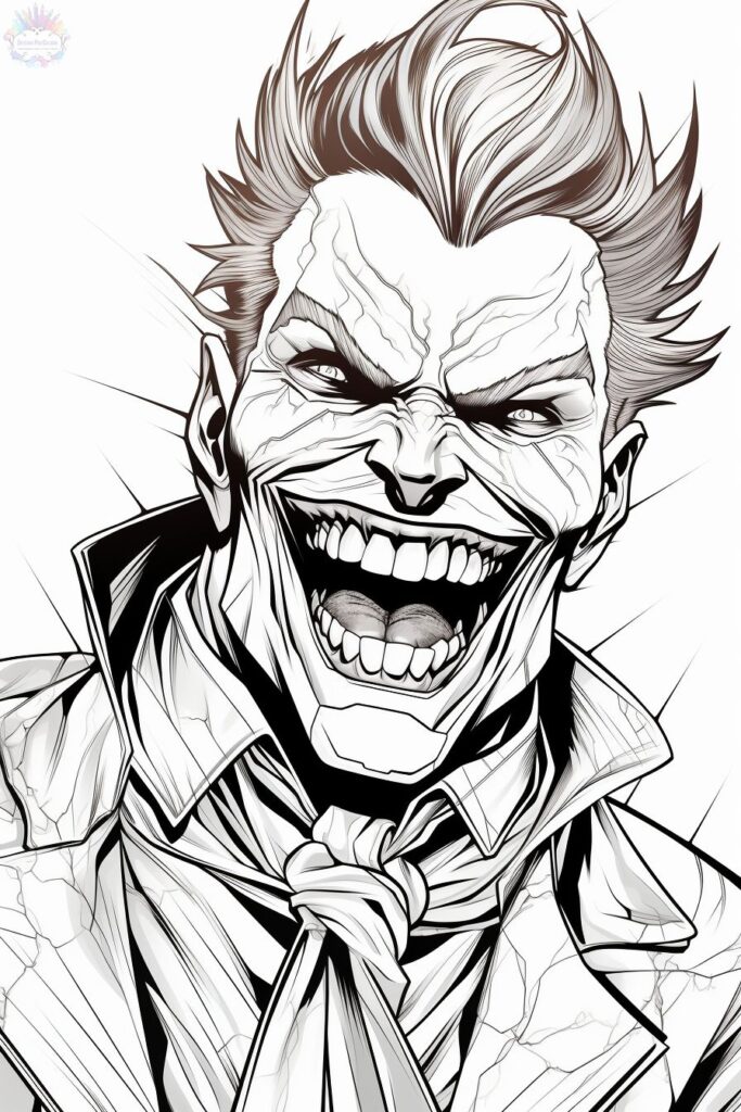 Coringa Para Colorir
