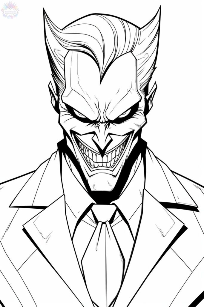 Coringa Para Colorir