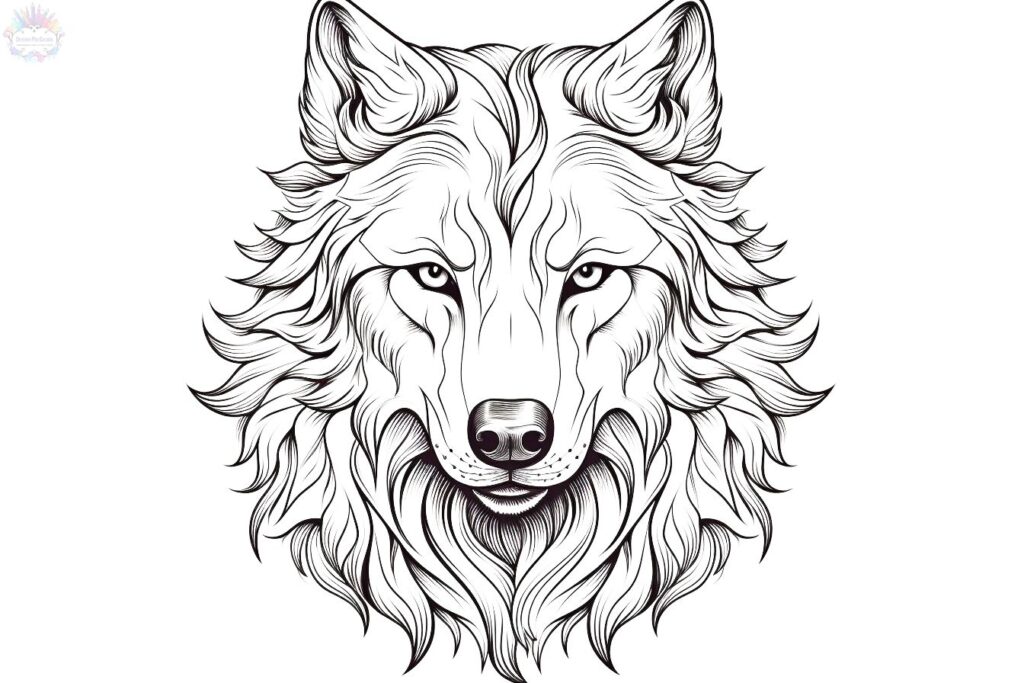 Wolf Ausmalbilder