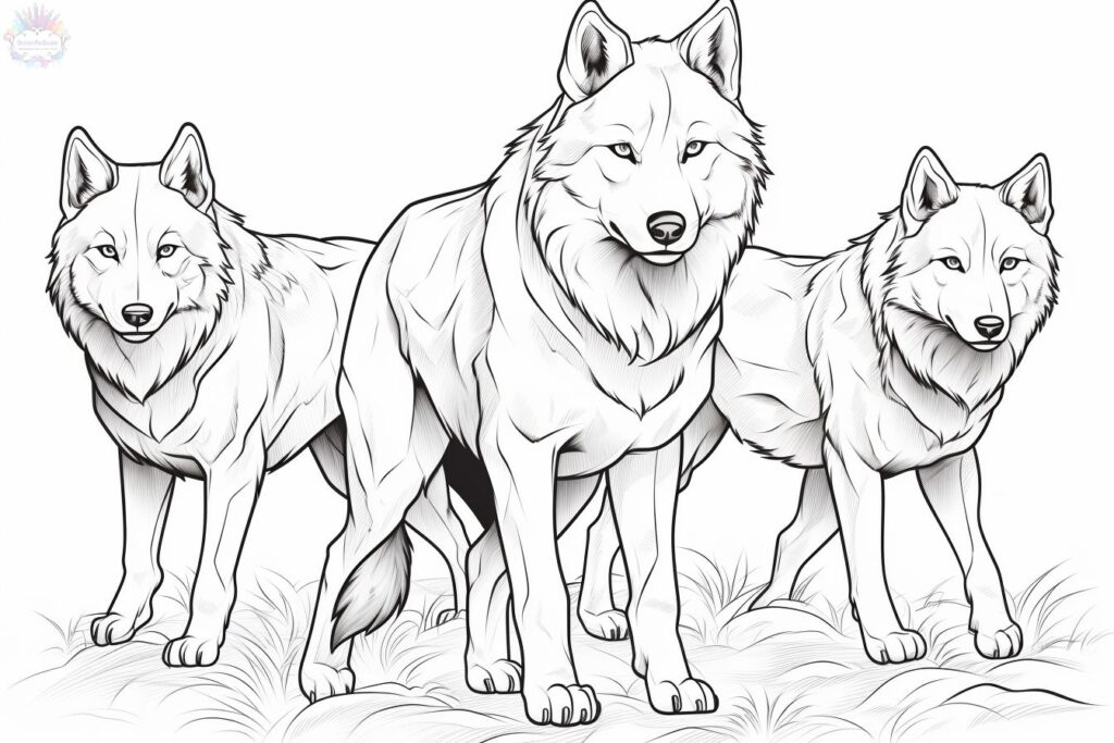 Wolf Ausmalbilder
