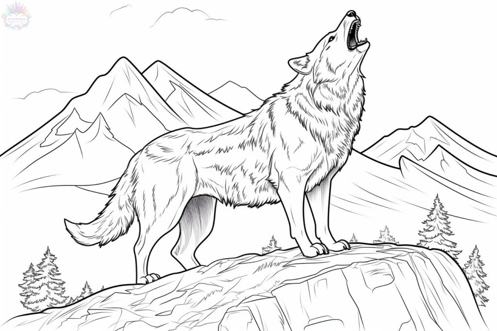 Wolf Ausmalbilder