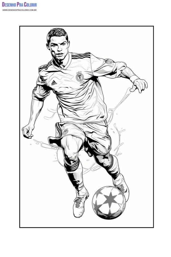 CR7 Para Colorir