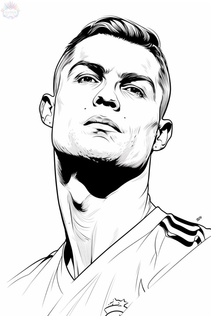 Cristiano Ronaldo Para Colorir