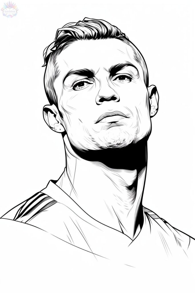 Cristiano Ronaldo Para Colorir