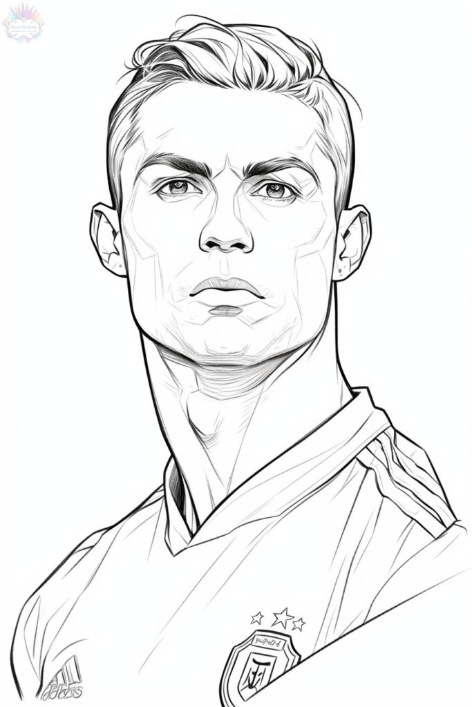Cristiano Ronaldo Para Colorir
