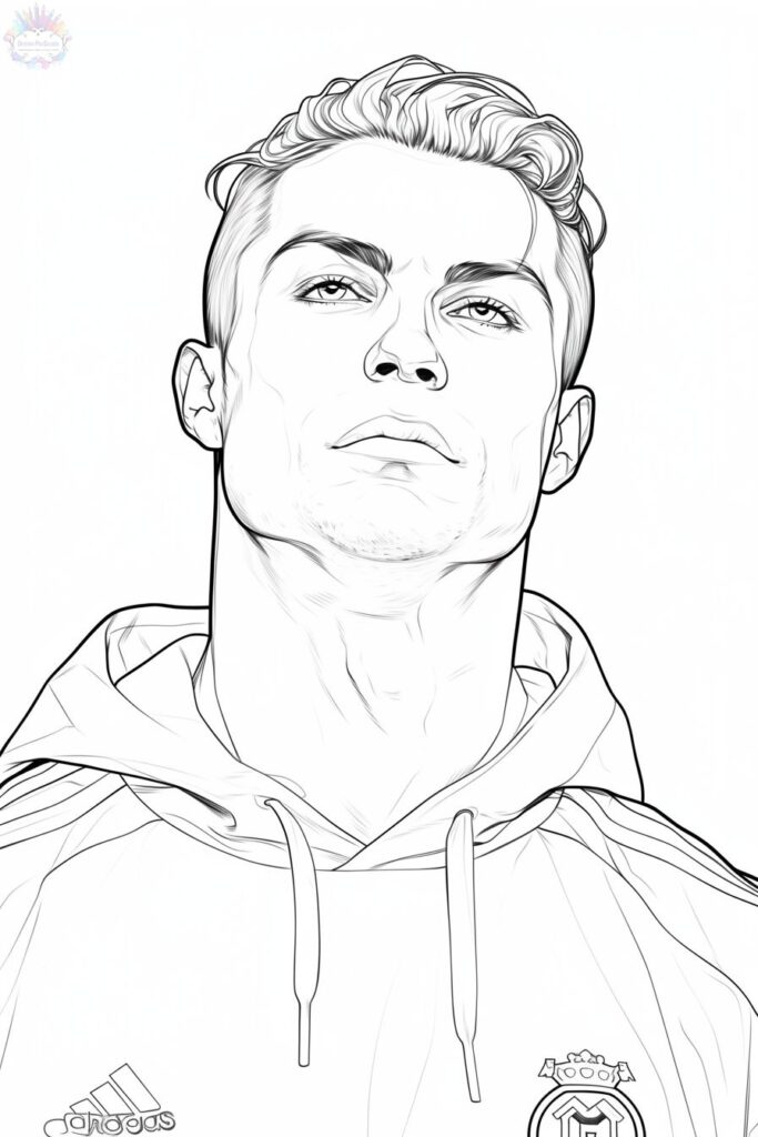 Cristiano Ronaldo Para Colorir