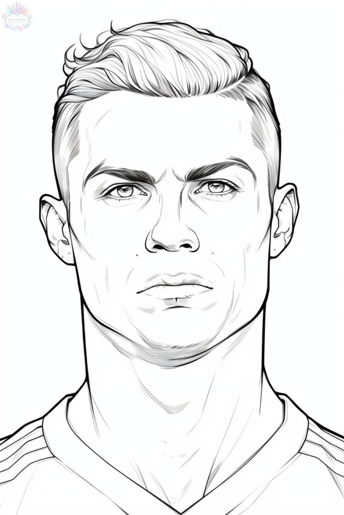 Cristiano Ronaldo Para Colorir