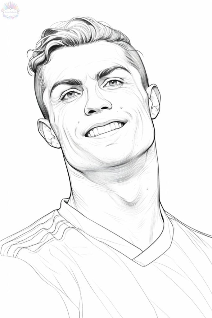 Cristiano Ronaldo Para Colorir