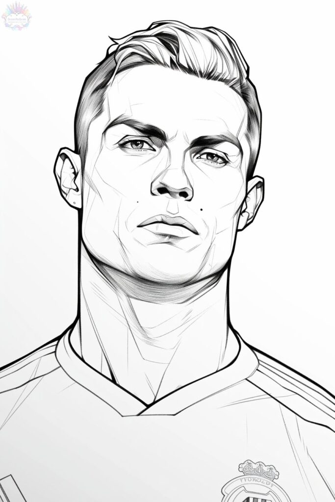 Cristiano Ronaldo Para Colorir