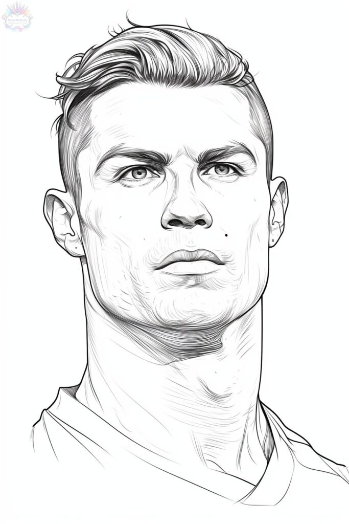 Cristiano Ronaldo Para Colorir
