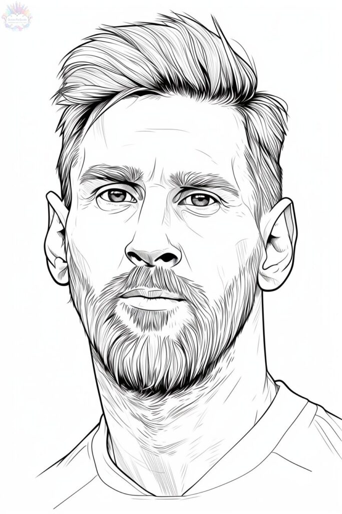 Messi Ausmalbilder