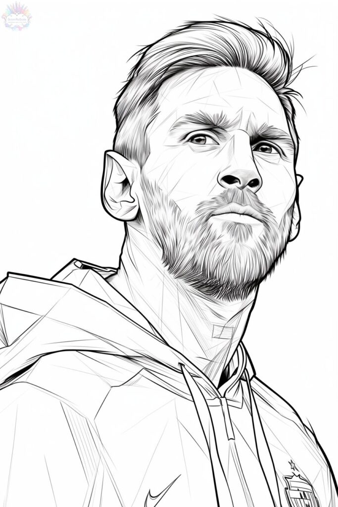 Messi para colorear
