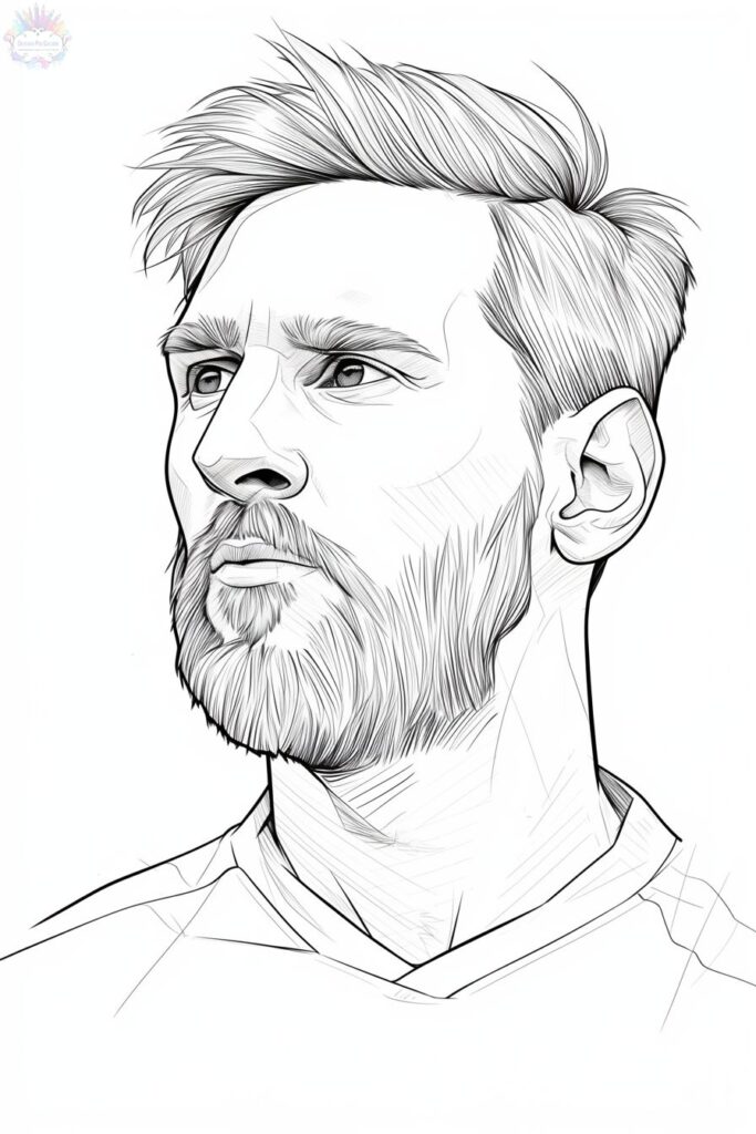 Jogadores de Futebol Para Colorir