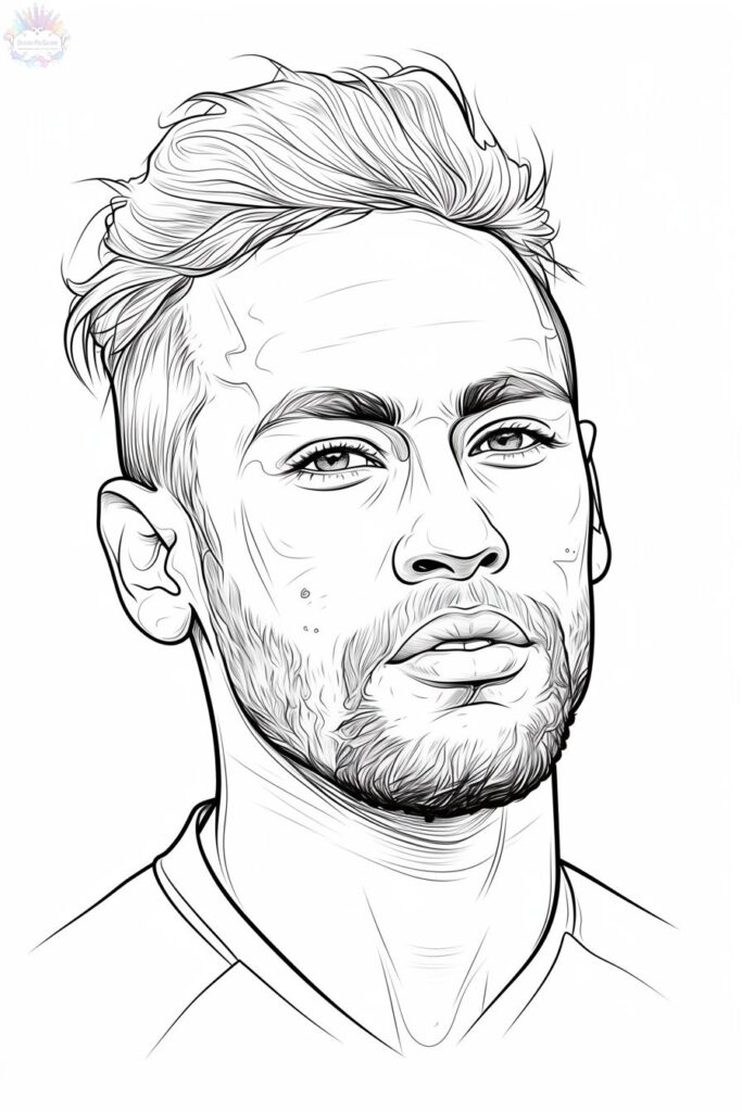 Neymar Coloring Pages