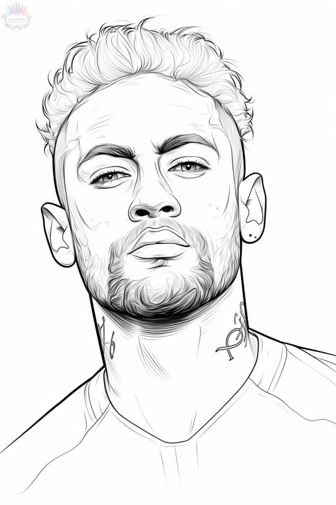 Neymar Coloring Pages