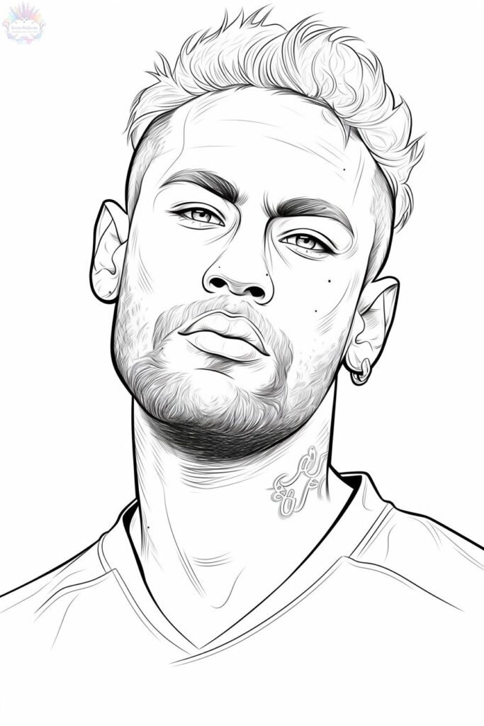 Neymar Coloring Pages