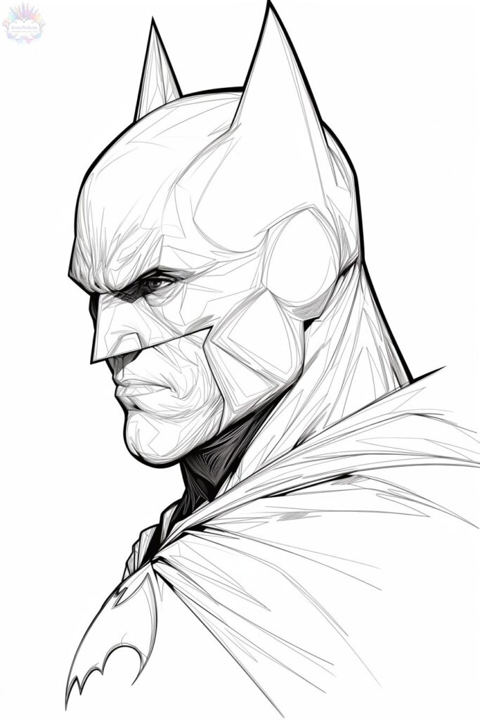Batman Para Colorir
