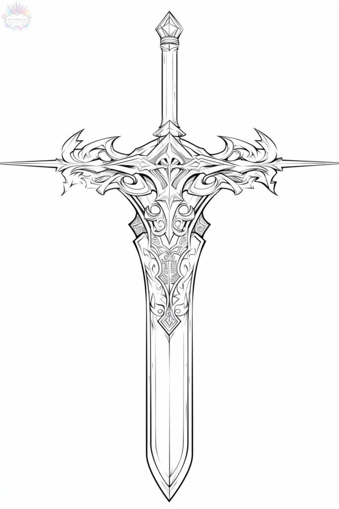 Espada Para Colorir