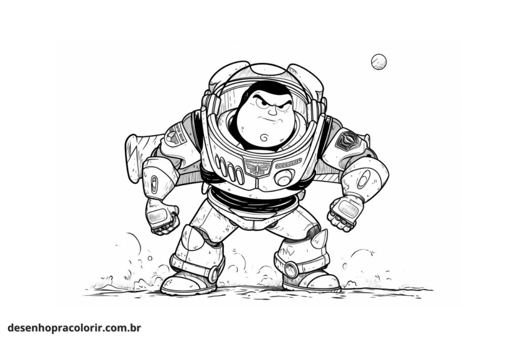 Buzz Lightyear Para Colorir