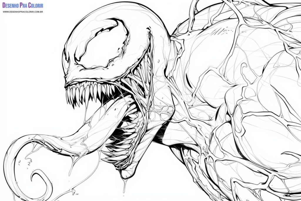 Venom Para Colorir