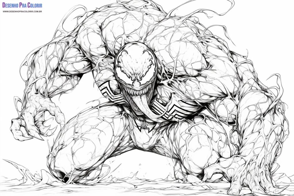 Venom Para Colorir