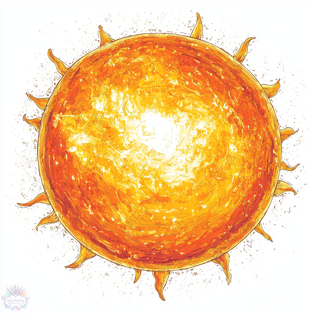 Sol Desenho PNG