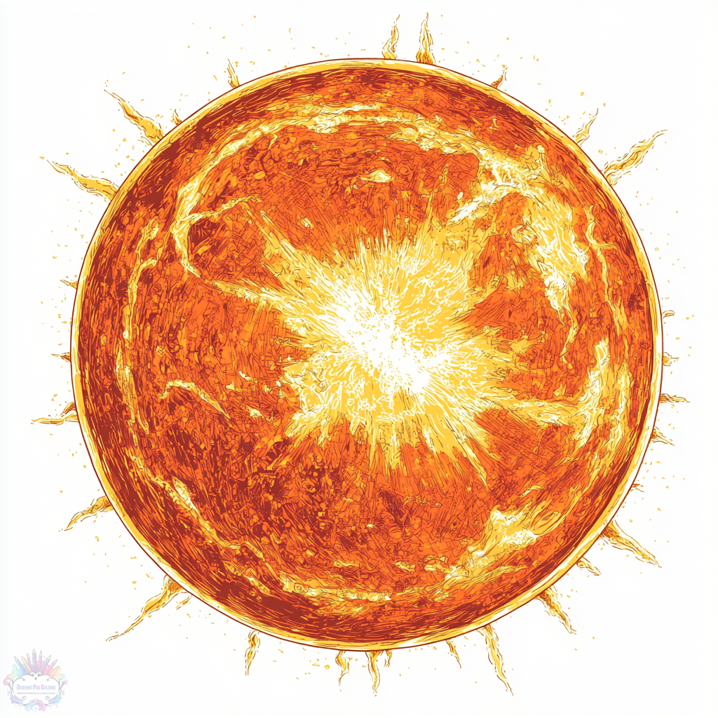 Sol Desenho PNG
