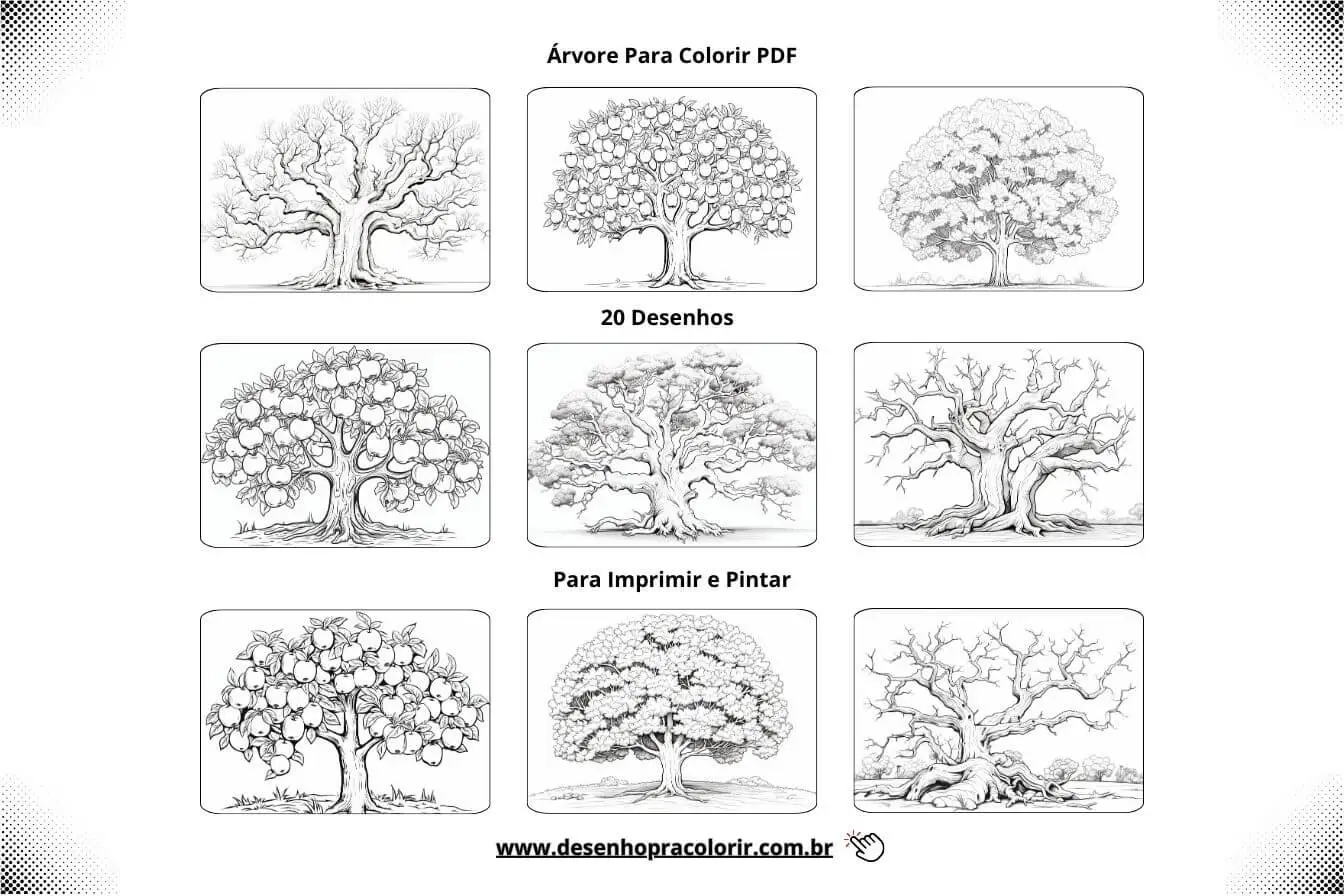 Arvore para colorir pdf