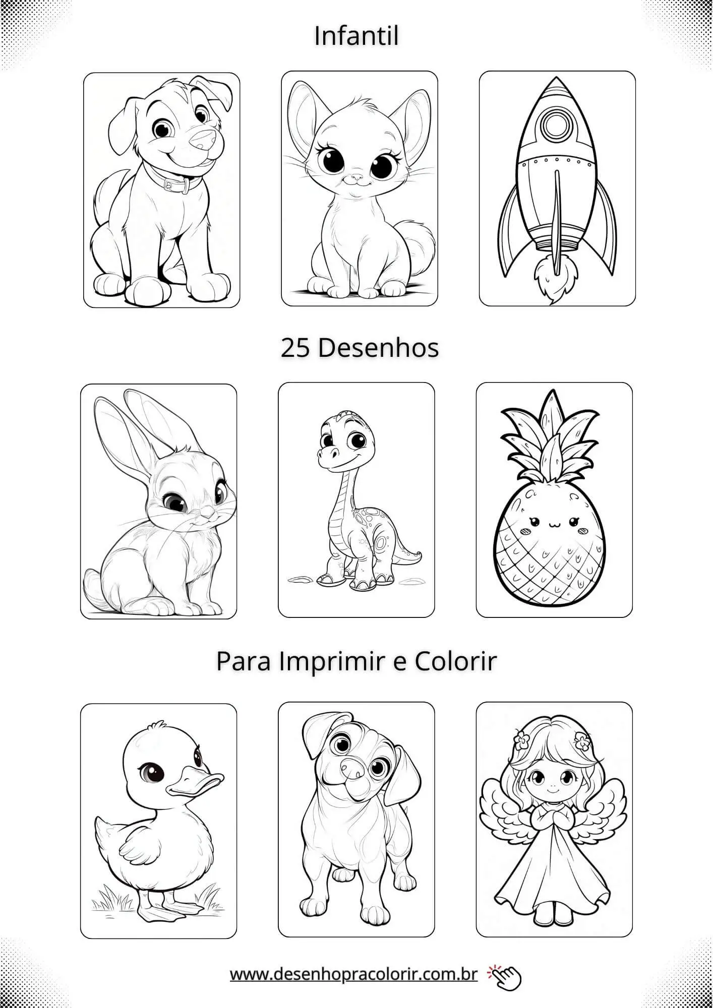 desenhos para colorir infantil pdf