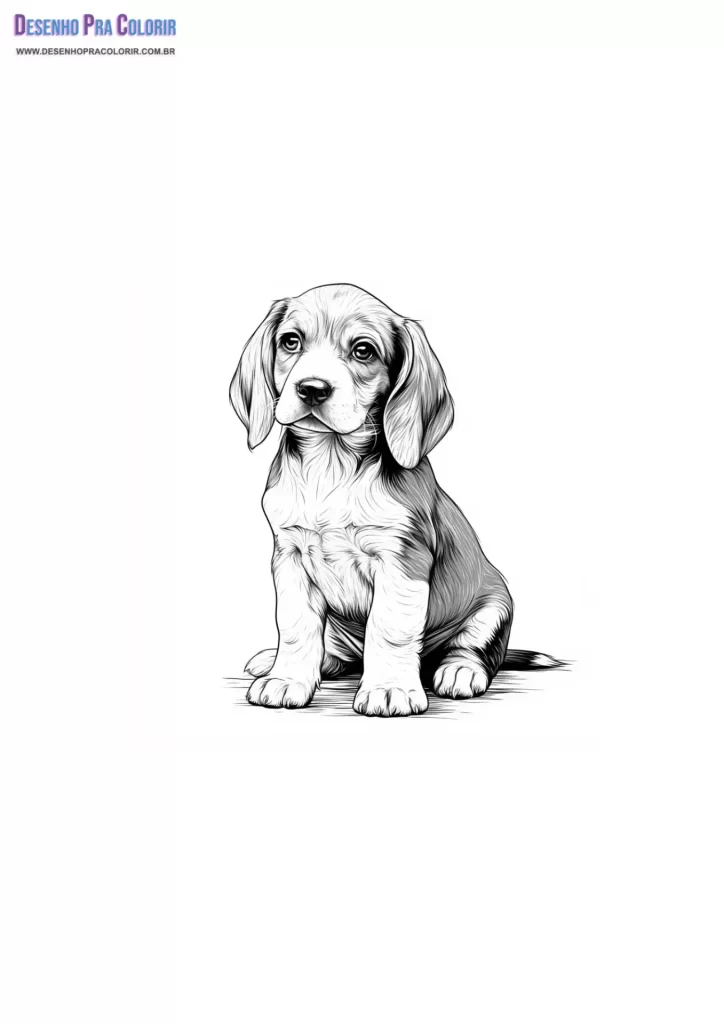 Cachorrinho Para Colorir